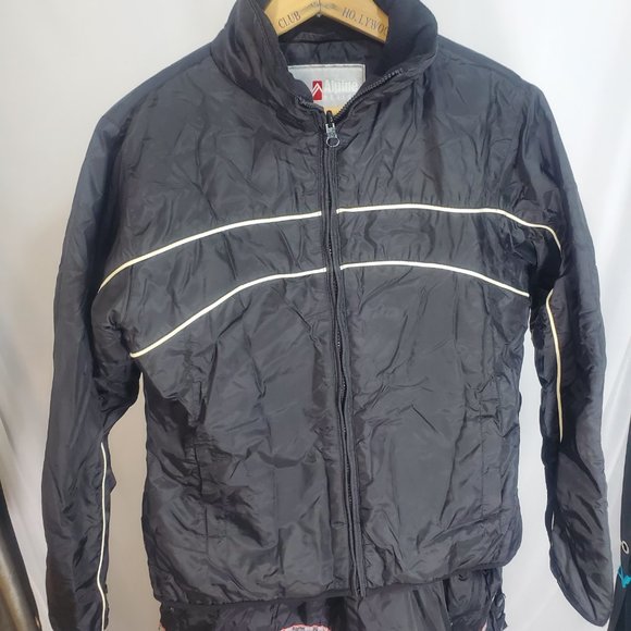 Authentic Alpine Design. Snowboard Jacket, Ladies S 6-8 Blk/Wht with lining 3in1 - Picture 14 of 16